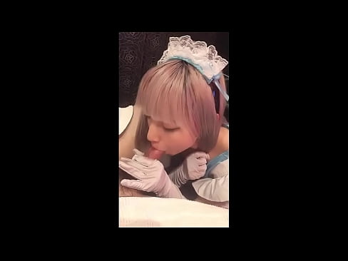 ❤️ جاپاني بت [ميوڪا]، فرينچ نوڪر جو لباس، حصو 1، بلو جاب ۽ لوشن سان جرڪ آف ❤  جنس